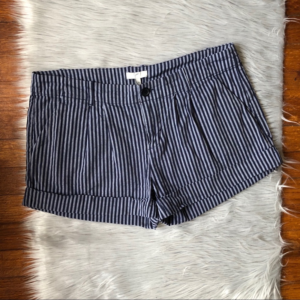 Joie Marley Striped Navy Shorts